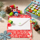 1.5in Christmas Stamps Assortment, 50 Pcs