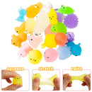 24 Days Advent Calendar - Mochi Squishy (8 General, 8 Glitter, 8 Glow in the Dark), 24 Pcs