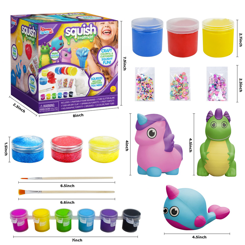 KLEVER KITS - DIY Toy Fantasy Slime and Squishy Set