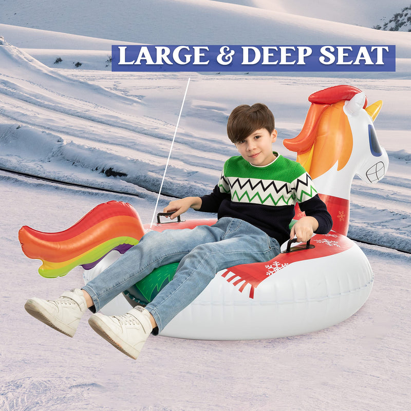 47in inflatable ride a unicorn costume Snow Tube