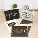 Graduation Cards (Black & Gold), 72 pcs