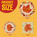 Thanksgiving Disposable Dinnerware Set for 48 guests