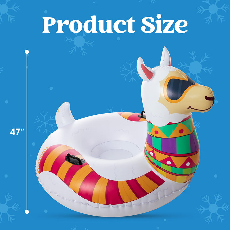 47in Inflatable Llama Snow Tube