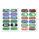 Football Temporary Tattoos, 144 Pcs