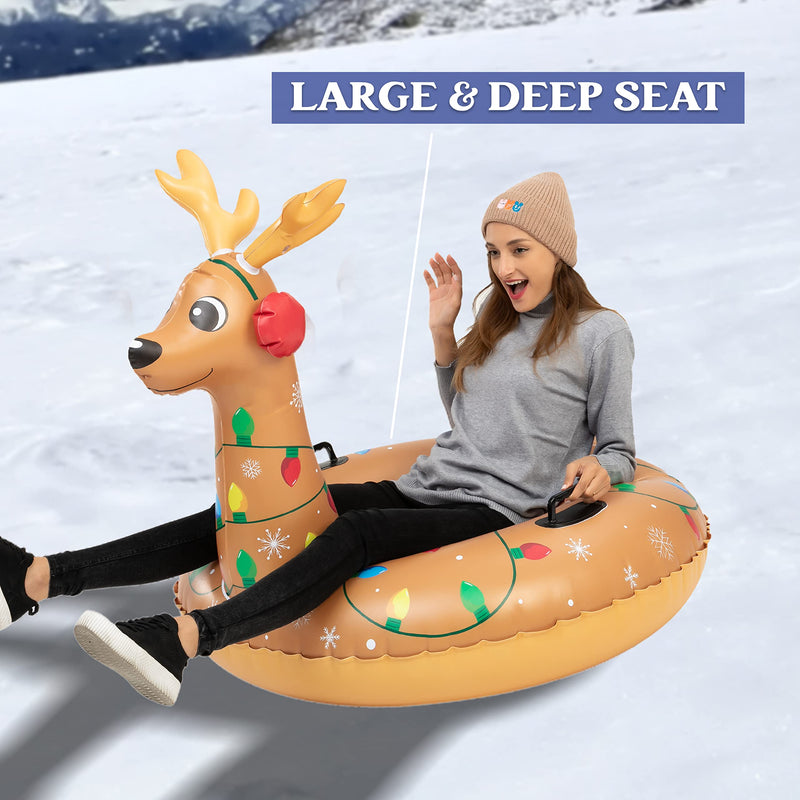 47in Inflatable Reindeer Snow Tube