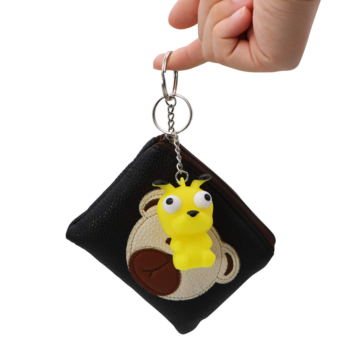 Valentine's Day Gift Card with Bulging Eyes Animal Keychains, 28