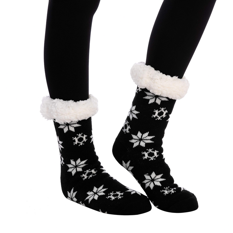 Slipper Socks Soft Premium Fleece, 2 Piece