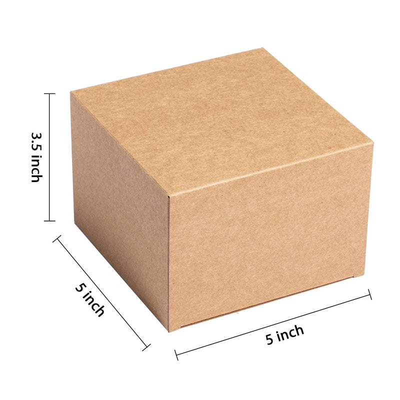 Brown Kraft Paper Gift Box, 36 Pcs