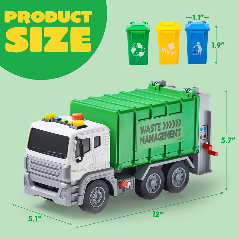 Friction-Powered Recycling Garbage Truck