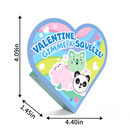 28Pcs Mochi Squishy Toys Boxed with Kids Valentines Cards for Classroom Exchange