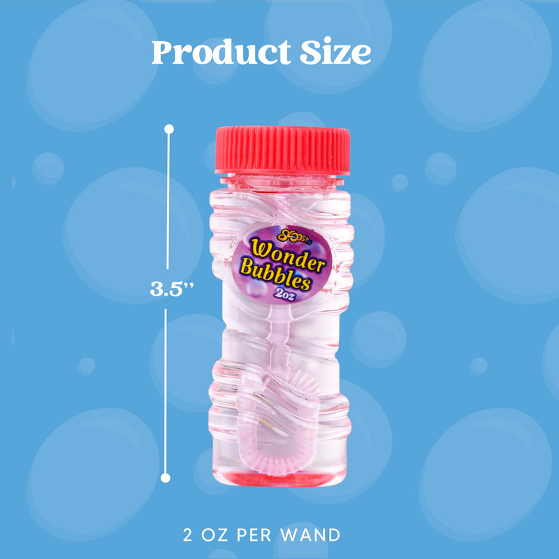 SLOOSH - 2oz Refill Bubble Solution Bottle with wands, 24 Pack