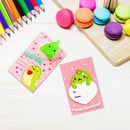 28Pcs Glitter Mochi Squishy Toys with Kids Valentines Cards for Classroom Exchange