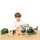Military Camp With Seaplane Toys Set