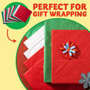 72 Sheet 20in x 20in Christmas Tissue Paper Assortment (Red, Green & White)