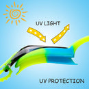 3 Pack Kids Swimming Goggles (Black, Red & Green)