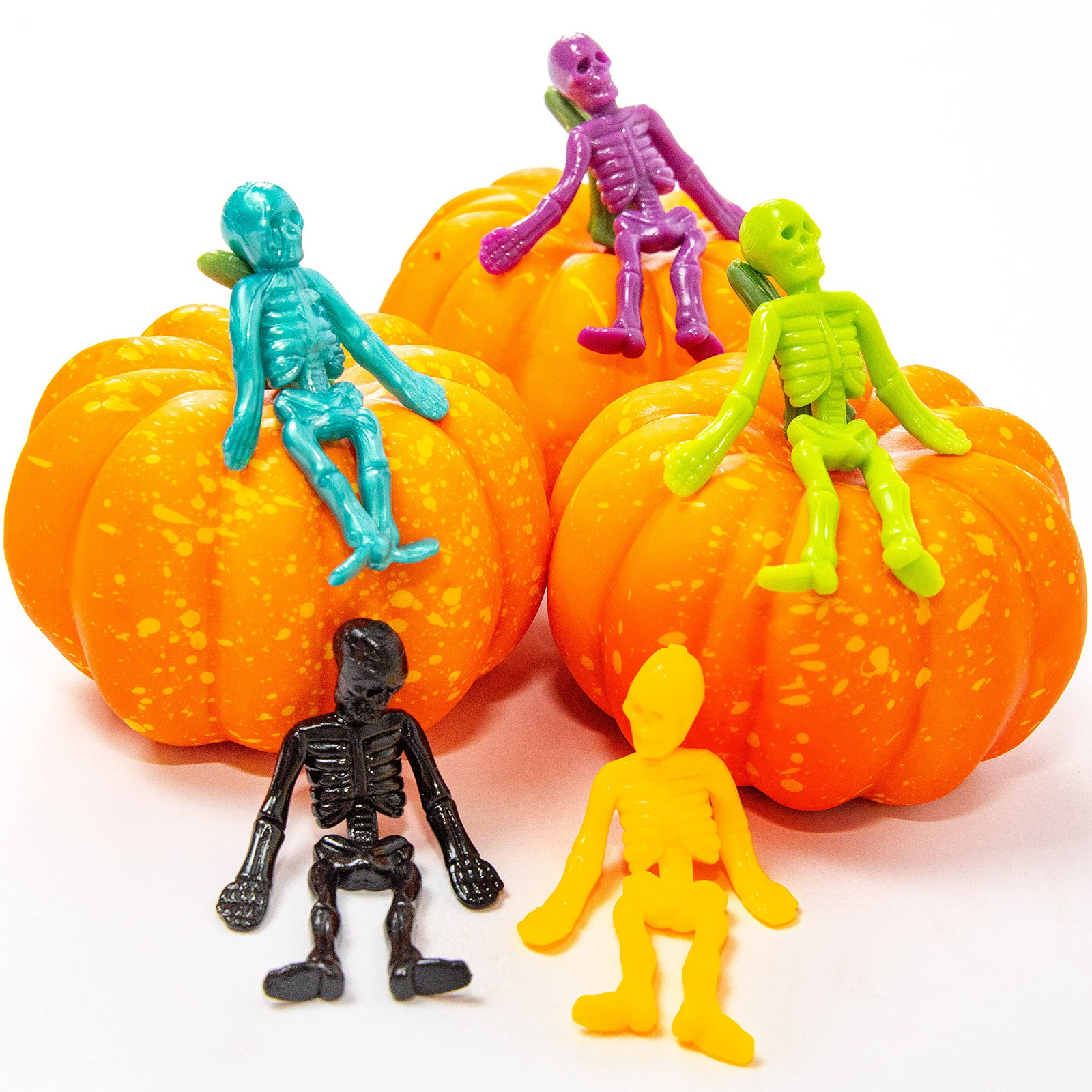 Halloween Toys Stretchy Skeleton, 72 Pcs - JOYIN
