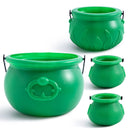 4Pcs St.Patrick's Day Green Cauldrons with Handle