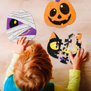 36 Pcs Halloween Jigsaw Puzzle Set in Blind Boxes with 6 Characters Paper Board