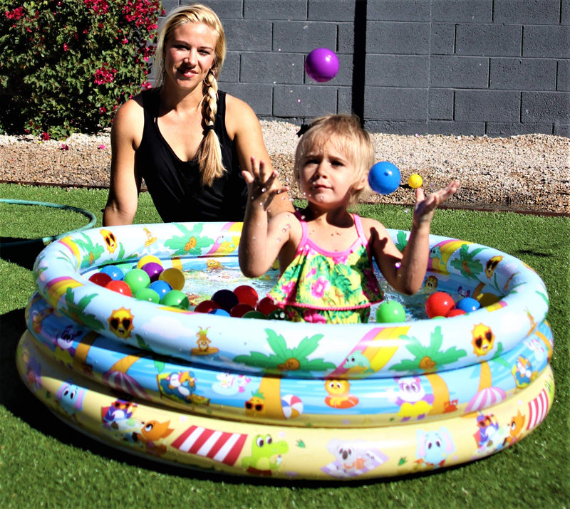 SLOOSH - Ocean & Beach Inflatable Kiddie Pool Set