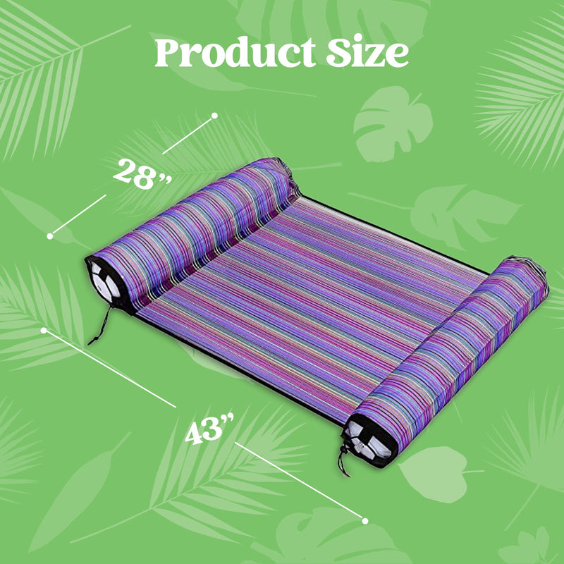 SLOOSH- 4-in-1 Inflatable Hammock Pool Lounger (Purple & Red)