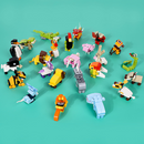 Animal Building Blocks Valentines Heart Boxes Filled for Kids Valentines Cards