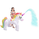 Sloosh - 53in Inflatable Rainbow Unicorn Yard Sprinkler