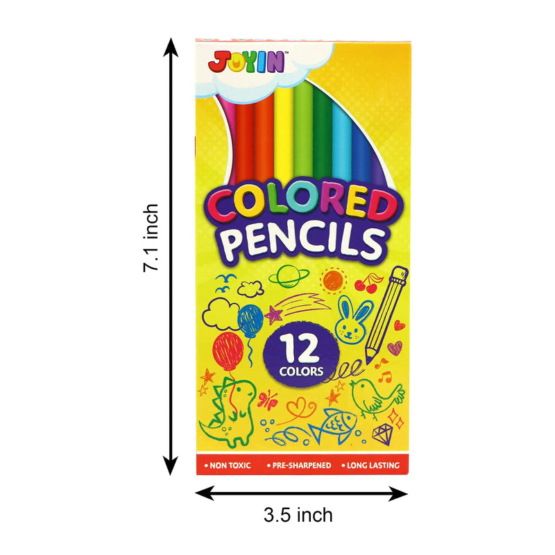 YPO Colouring Pencils 12 Assorted Colours - 288 Pack