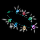 Christmas Led Disco Necklace, 3 Pack