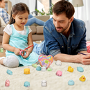 28Pcs Mochi Squishy Toys Boxed with Kids Valentines Cards for Classroom Exchange