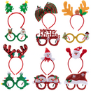 12 Piece Christmas Headbands and Glasses Frames Bundle Set