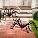 2 Pack 5 Ft Halloween Outdoor Decorations Hairy Black Spider