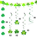 7.5 ft Decorations with Shamrock Strings and Swirls, 8 Pack