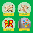 12 Wooden Magnet Creativity Arts & Crafts Painting Kit