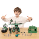 Military Camp With Seaplane Toys Set