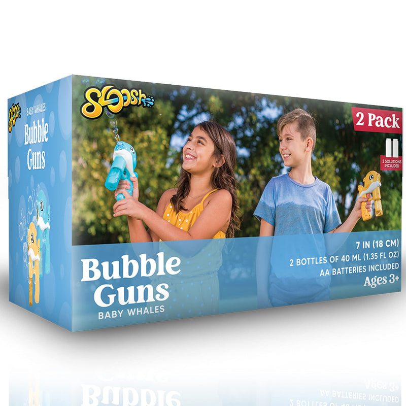 SLOOSH - Whale Bubble Maker, 2 Bubble Guns