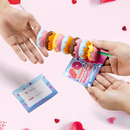 6Pcs Squishy Pen with Valentines Day Cards for Kids-Classroom Exchange Gifts