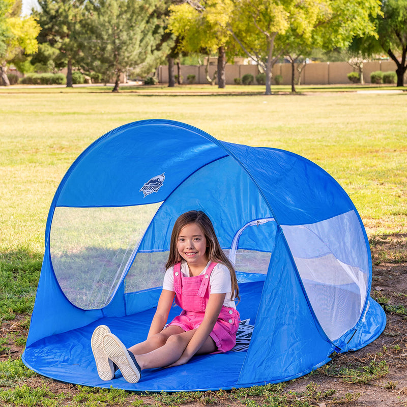 push bubble Up Beach Tent (Blue)