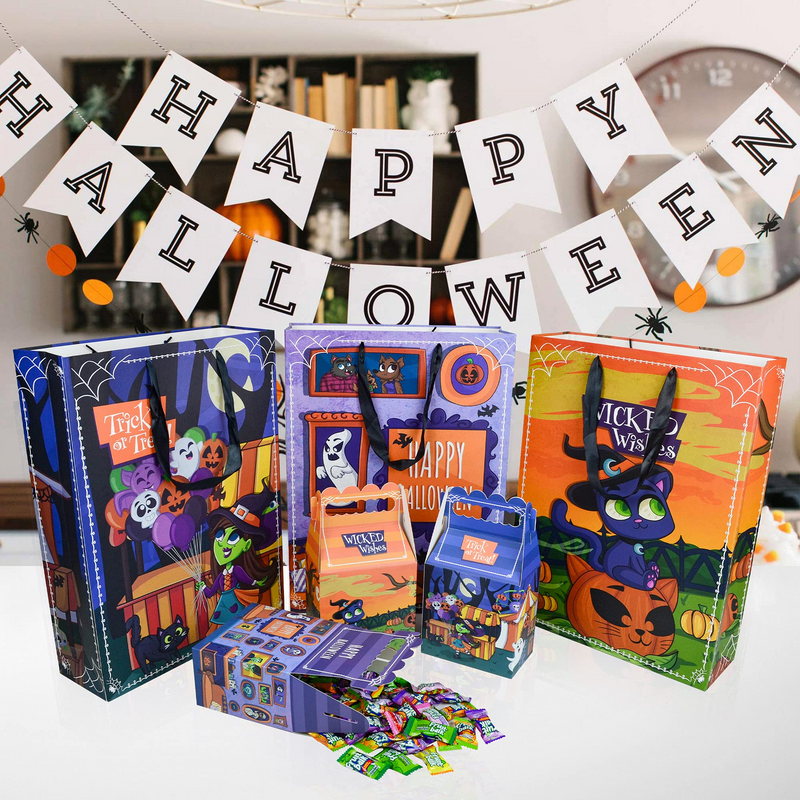 Candy Bags and Treat Boxes, 12 Pcs