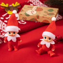 2 Pcs Red Tiny Doll Christmas