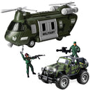 Friction Powered Transport Helicopter and Military Truck