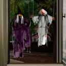 2 Packs Halloween Lighted Swinging Pumpkin & Witch