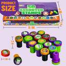Halloween Assorted Stamps Kids Self-Ink Stamps, 50 Pcs