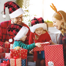 Red Plaid Santa Hat, 12 Packs