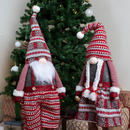Long Leg Standing Gnome Couple, 40in (Knitting Style)