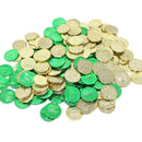 Lucky Leprechaun Plastic Coins And Large Green Cauldron