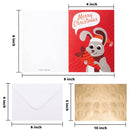 Animals Holiday Cards, 72 Pcs