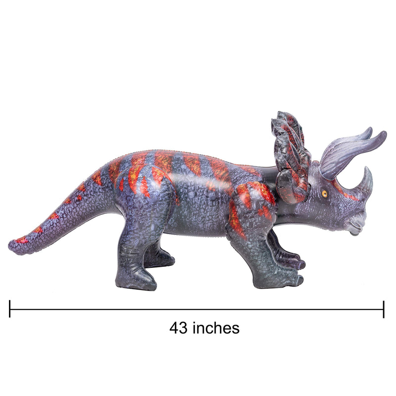 43" Inflatable Triceratops