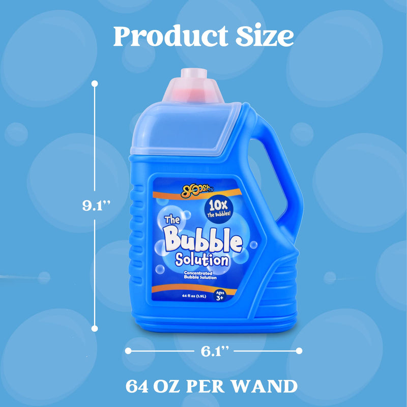 SLOOSH - Blue Concentrated Bubbles Refill Solution, 64oz