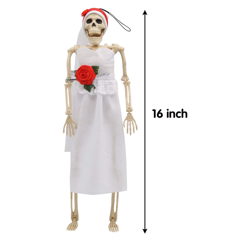 2 Pcs Poseable Bride And Groom Full Body Skeleton