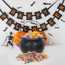 Large Halloween Black Cauldron